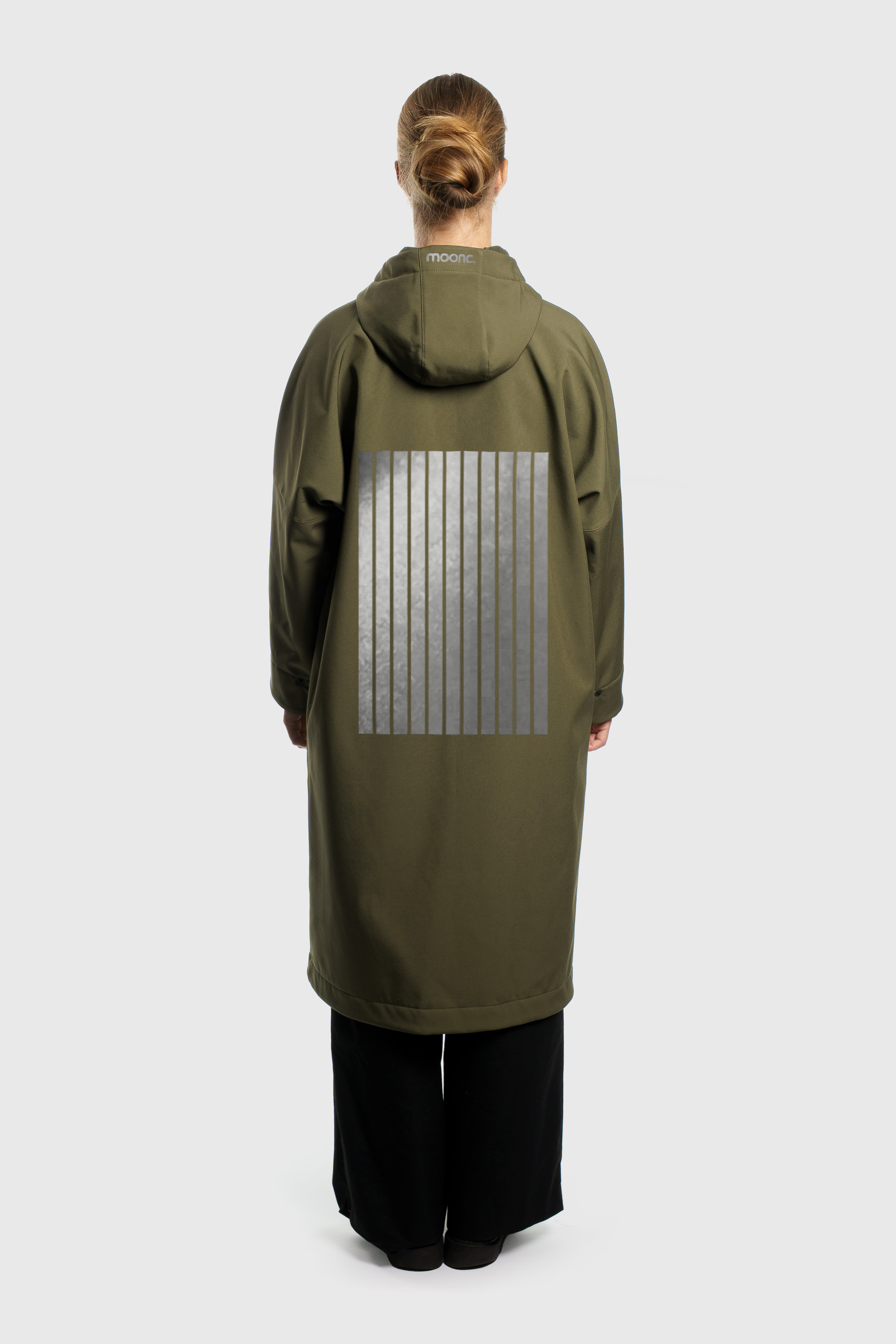 Softshell-Regenmantel mit reflektierendem Waldmotiv, Unisex