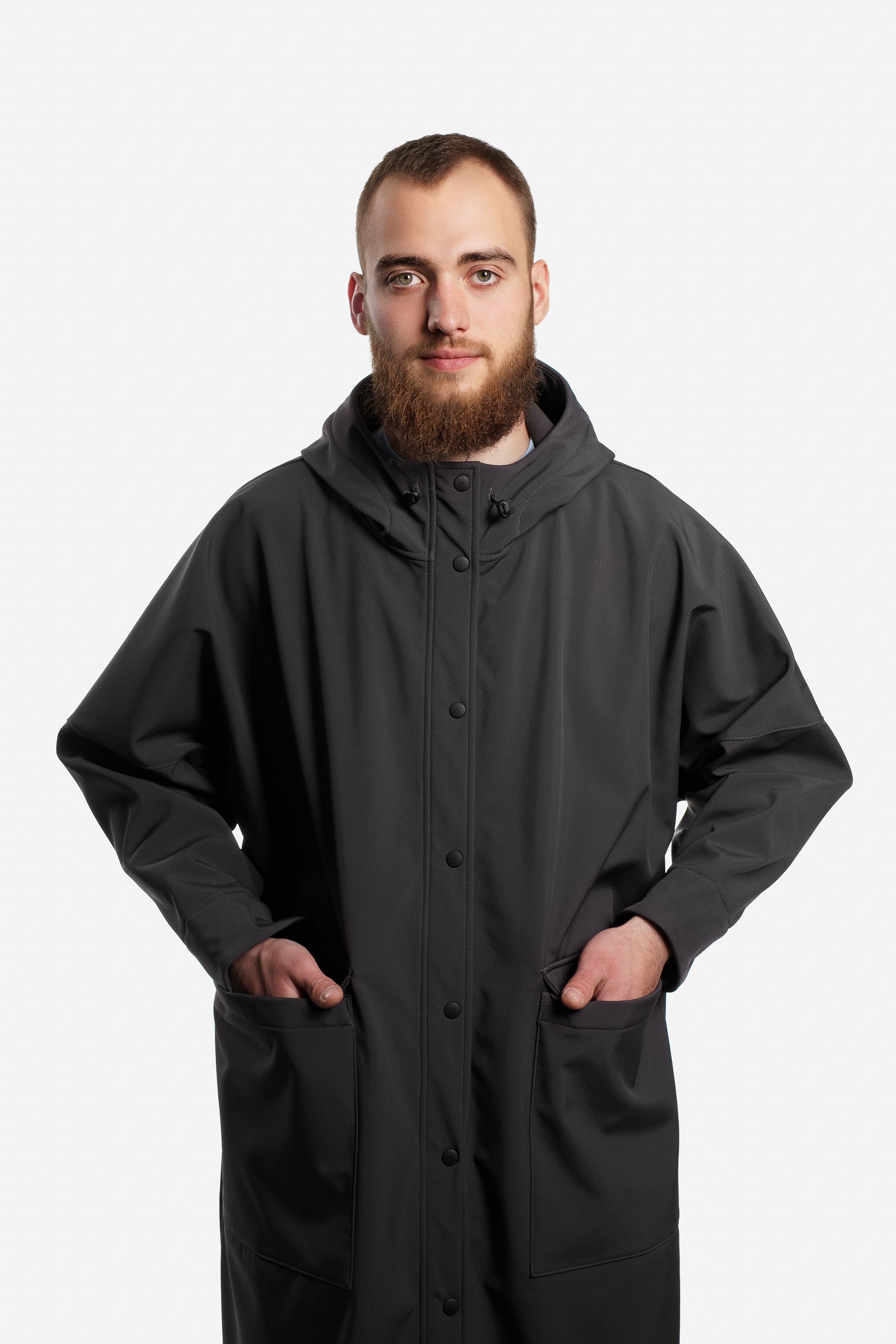 Minimal Raincoat - Dark Grey