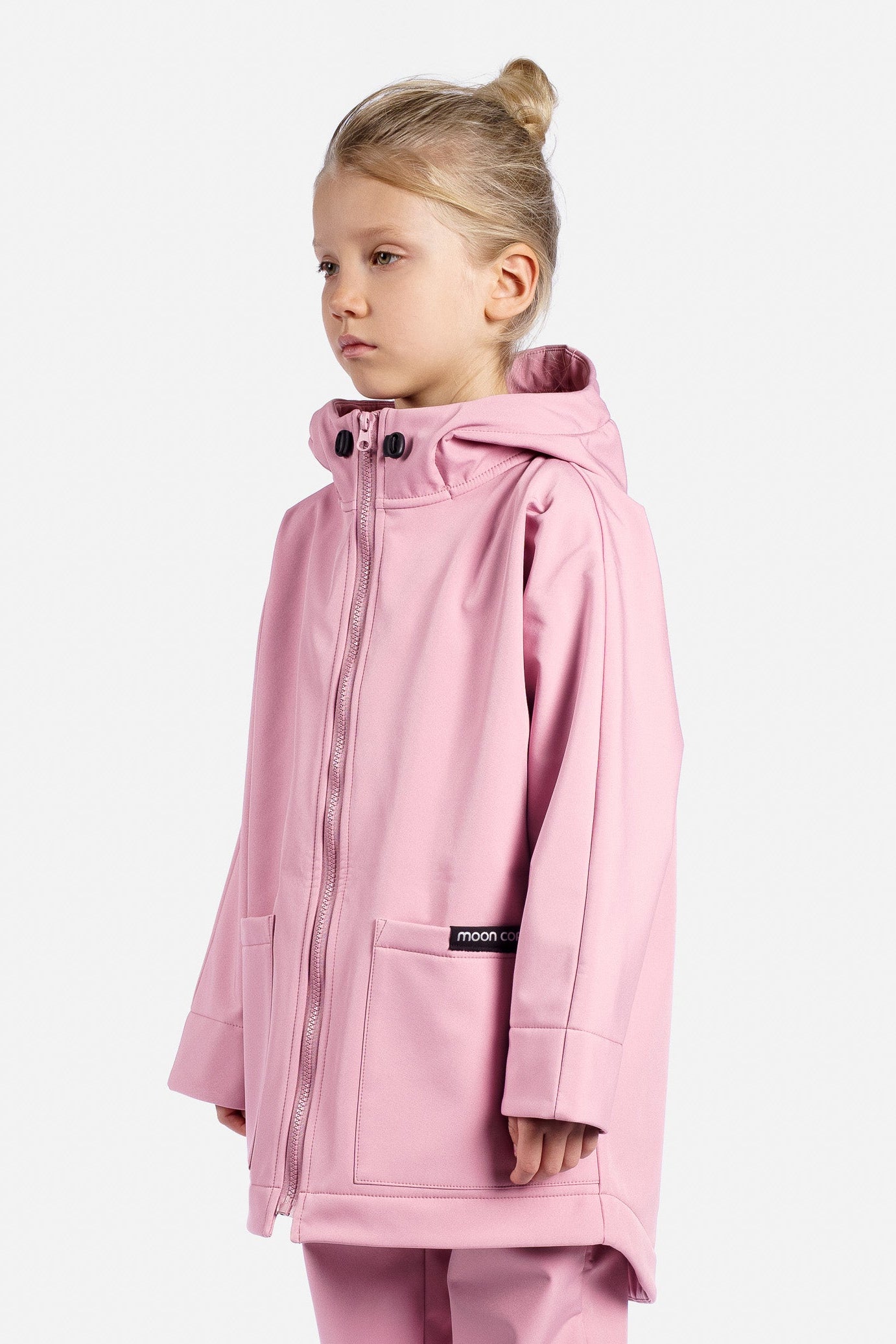 Reflektierende blaue Softshell-Regenjacke mit Ozeanmotiv für Kinder