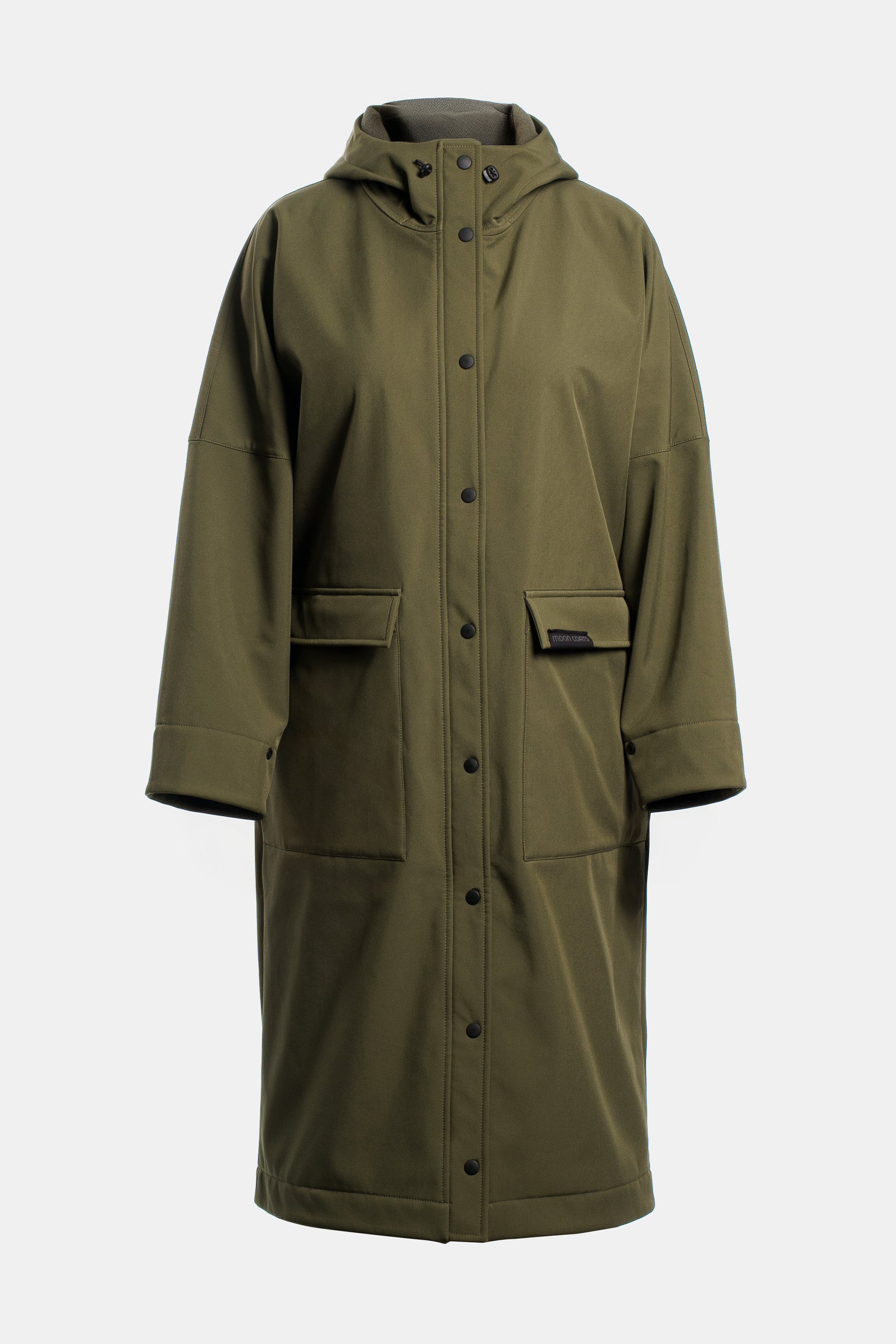 Reflective Raincoat - Silver Triangles / Khaki