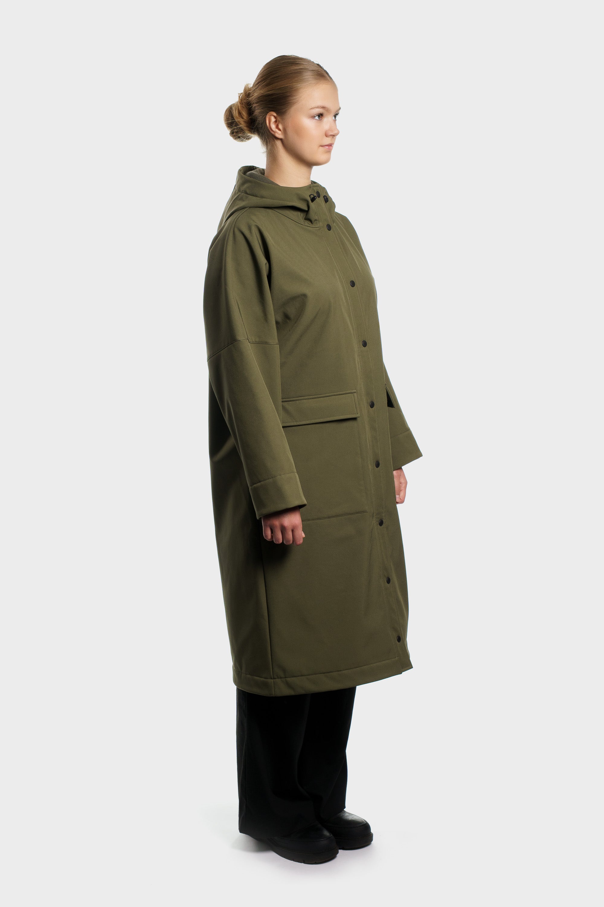 Softshell-Regenmantel mit reflektierendem Waldmotiv, Unisex