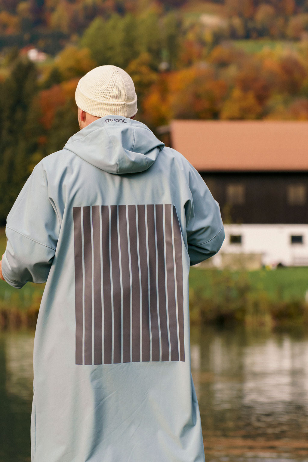 Softshell-Regenmantel mit reflektierendem Waldmotiv, Unisex