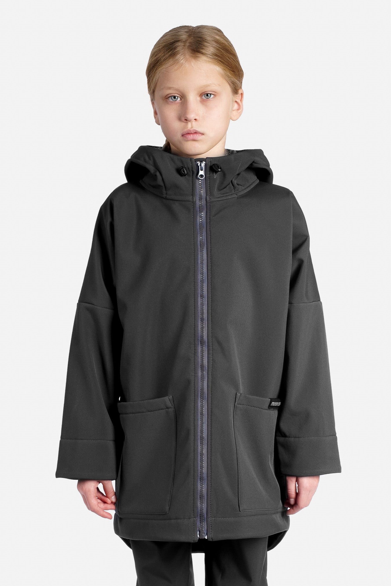 Minimal Kids Rain Jacket - Dark Gray