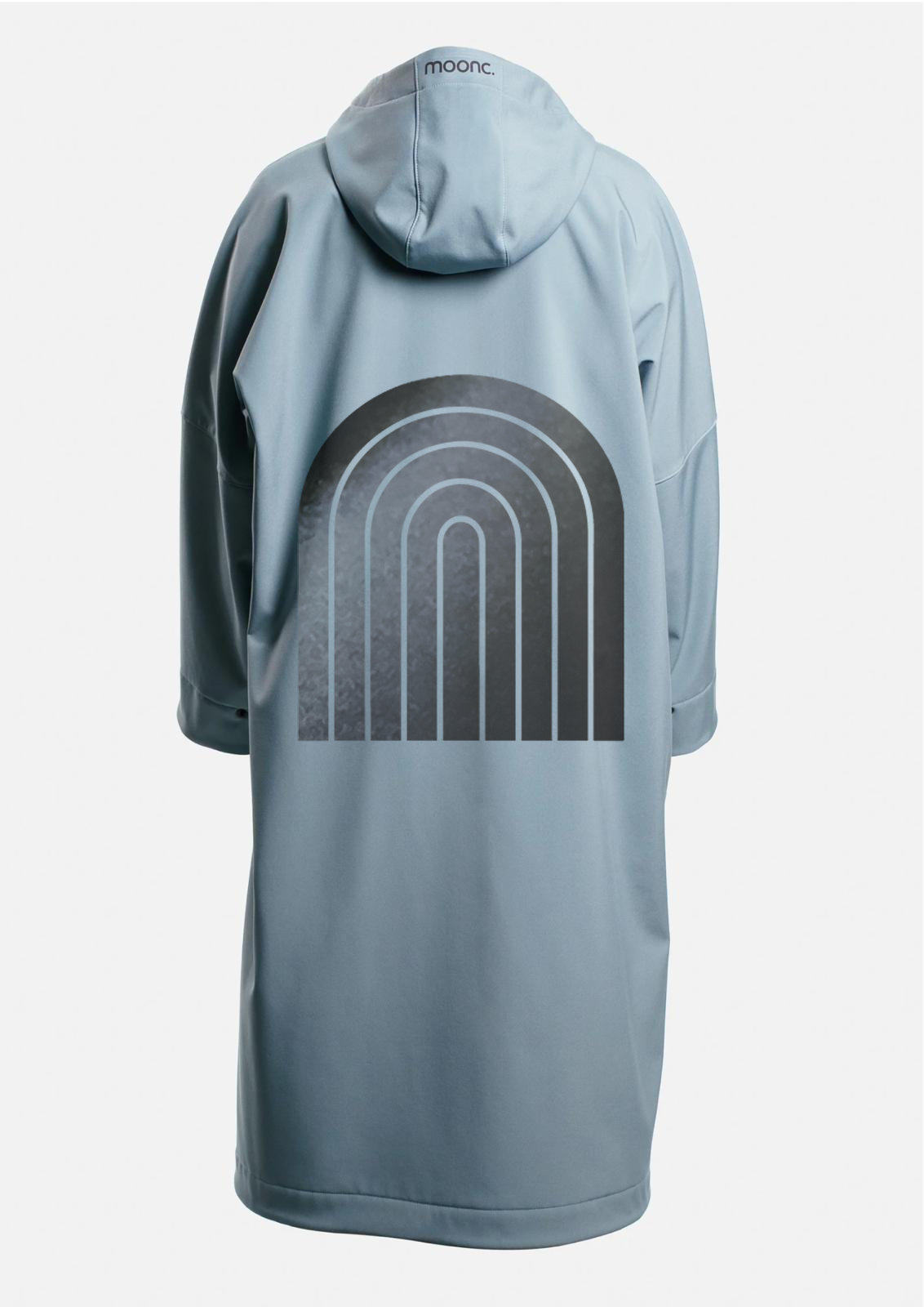 Reflective Raincoat - Black Rainbow / Fog Blue