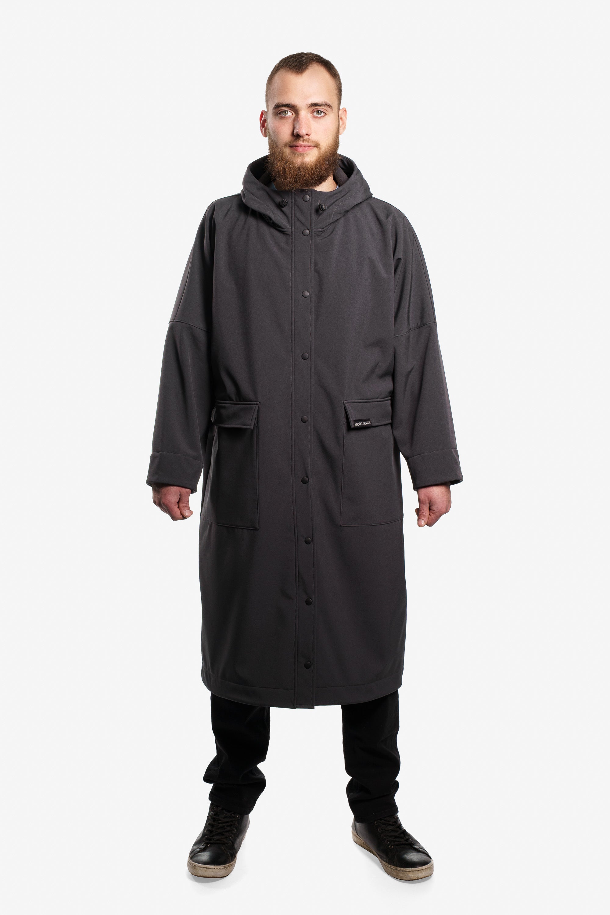 Minimal Raincoat - Dark Grey