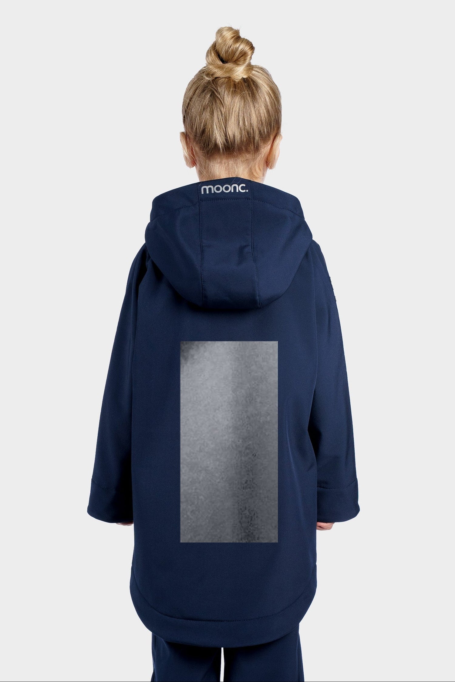 Atstarojoša lietus jaka bērniem - Sudraba taisnstūris / Tumši zila