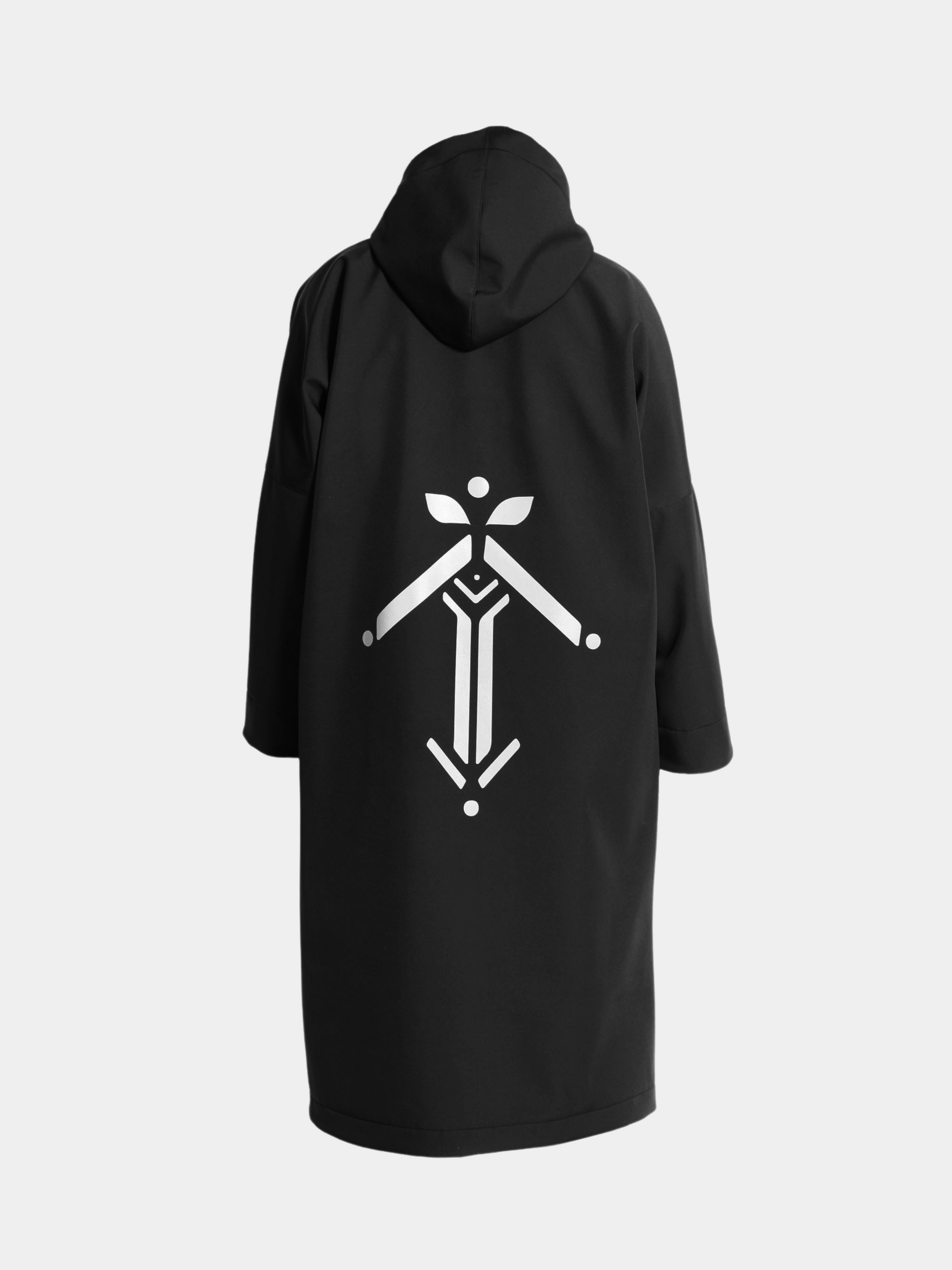 【美品】RAINMAKER - SHADOWSTRIPE HOODEDCOAT RAINMAKER SHADOW STRIPE HOODED COAT